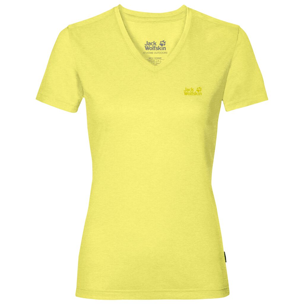 Jack Wolfskin CROSSTRAIL Haut Femme Jaune - NPESLUQ-18